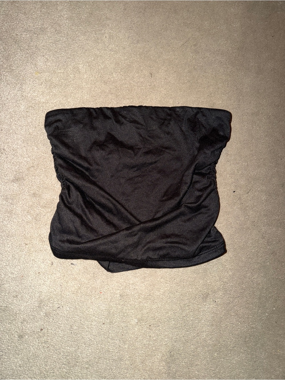 Women's Black Strapless Seamless Tube Top